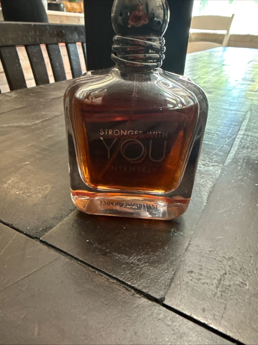 Giorgio Armani Amber Glass Fragrance Bottle